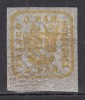 ROMANIA 1864 LP 11 PRINCIPATELE UNITE EMISIUNEA II TIPAR DE MASINA 3 PARALE GUMA ORIGINALA USOARA SARNIERA, Nestampilat