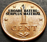 Moneda exotica 1 CENT- ANTILELE OLANDEZE (Caraibe), anul 1973 *Cod 2008 B EROARE
