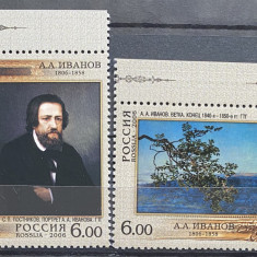 PC92 - Rusia 2006 Pictura/ Aniversare A. A. Ivanov, serie MNH, 2v