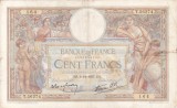 FRANTA 100 francs 9-12-1937 VF!!!