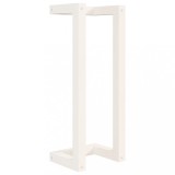 Suport pentru prosoape, alb, 23x18x60 cm, lemn masiv de pin