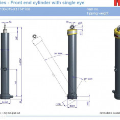 Cilindru basculare hyva 70546596 FE A169-5-07130-019-K1774