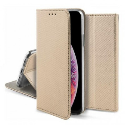 Husa Samsung Galaxy A54 5G Flip Book Toc Magnet Auriu Gold foto