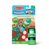 Set activitatati cu autocolante si stampila, Melissa &amp; Doug, Sticker WOW, Dinozaur, 6074899