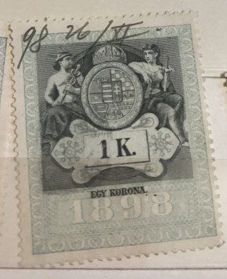 Timbre Austroungaria 1898 1 koroana foto