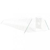 Cumpara ieftin Sera cu cadru din otel, alb, 66 m&sup2;, 22x3x2 m