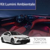 Kit lumini ambientale Toyota Camry 2018-2022, set complet RGB cu control din telefon