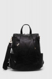 Answear Lab rucsac femei, culoarea negru, mic, neted