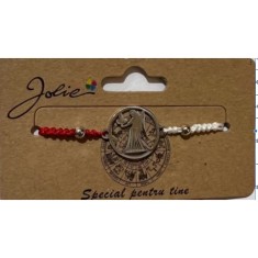 Martisor bratara zodiac, Jolie, 5x9 cm, Fecioara foto