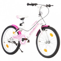Bicicleta pentru copii, roz ?i alb, 20 inci foto