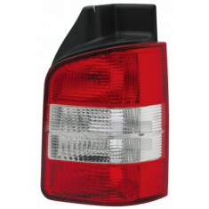 Stop spate lampa VW Transporter (T5), 04.2003-10.2009, partea Stanga, cu 1 usa spate, semnalizare alba, fara suport bec, Depo