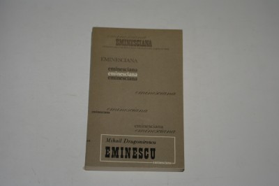 Eminescu - Mihail Dragomirescu foto