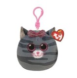 Cumpara ieftin Jucarie de plus breloc Ty Squish Beanies - Kiki pisicuta, 8.5 cm