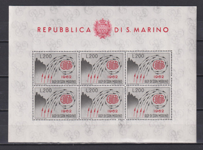 SAN MARINO,1962 EUROPA MI. 749 KLB MNH