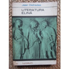 Jean Defradas - Literatura elină (editia 1968)