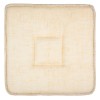 Perna decorativa pentru scaun, patrata, ecru, 40 x 40 x 3 cm, Oem