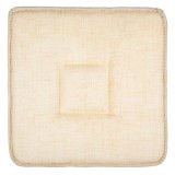 Perna decorativa pentru scaun, patrata, ecru, 40 x 40 x 3 cm