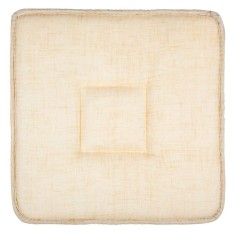 Perna decorativa pentru scaun, patrata, ecru, 40 x 40 x 3 cm foto
