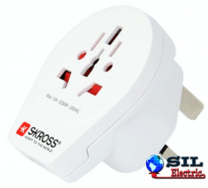 Adaptor priza Skross universal World - UK cu USB foto