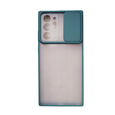 Huse siliconcu protectie camera slide Samsung Galaxy Note 20 Ultra , Verde