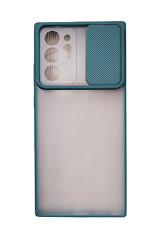 Huse siliconcu protectie camera slide Samsung Galaxy Note 20 Ultra , Verde