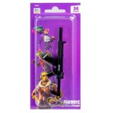 Figurina breloc arma de metal 3D, FORTNITE, Suppressed submachine gun,18 cm