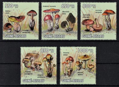 GUINEEA-BISSAU 2010 - Ciuperci /serie completa MNH foto