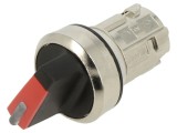 Comutator rotativ 22mm IP67 roşu Poz.i stab 2 proeminent