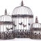 Set trei colivii din fier forjat antik brown lup118