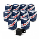 Set 10 Buc Releu Universal Bosch 12V 30A 5 Poli 0 332 209 150