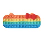 Penar cu jucarie popit ShengOu, silicon, multicolor, 19 x 7 x 4,5 cm