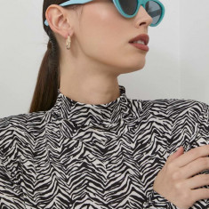 Gucci ochelari de soare GG1170S femei, culoarea turcoaz