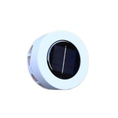 Lampa solara decorativa de exterior, compacta, rezistenta la apa IP44, putere 5W, autonomie pana la 12 ore, lumina rece, alb