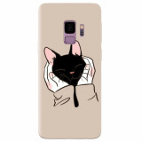 Husa silicon pentru Samsung S9, Th Black Cat In Hands