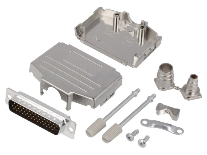 Conector D-Sub HD 44 pini negru