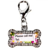 Accesoriu Bijuterie C&acirc;ine, Model Os, Multicolor, Etichetă Personalizabilă, Oem