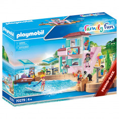 Jucarie Playmobil Family Fun, Magazin de inghetata pe plaja, 70279, Multicolor