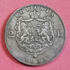 Replică după moneda de argint de 2 lei 1894