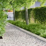vidaXL Borduri pentru gazon, 20 cm x 10 m, din oțel galvanizat flexibile.