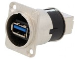 Reversible USB 3.0 Gender Changer Adapter, Neutrik