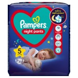 Scutece-chilotel de noapte Night Pants Marimea 5 pentru 12-17 kg, 22 bucati, Pampers