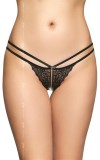 Bikini Dantela Crotchless Sexy Straps Negri M/L, Softline