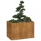 vidaXL Jardinieră Rusty 120x80x80 cm Oțel pentru intemperii 860793