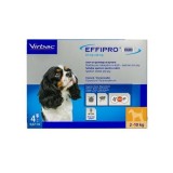 Cumpara ieftin Effipro Duo Dog S 67 mg pipete antiparazitare caini talie mica (2 - 10 kg), 4 pipete, Virbac
