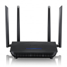 Router Wireless ZyXEL NBG7510-EU0101F 802.11ax WiFI 6 AX1800 600+1200Mbps Dual Band 4 Antene Externe Negru foto