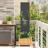 Cumpara ieftin Panou Decorativ de Grădină Animal Print Negru 32 x 140 cm