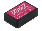 Convertor DC/DC 3W 15V -15V Traco Power TEL 3-2423, protec&Aring;&pound;ie SCP