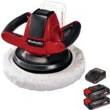 Einhell CE-CB 18/254 Li PXC + Twinpack CB + 4514095 - Masina de lustruit 254 mm + Set 2 acumulatori si incarcator Li-Ion 18 V 2.5 Ah