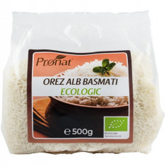 Orez Alb Basmati Bio 500 grame Pronat