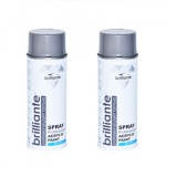 Cumpara ieftin Pachet 2 x Vopsea Spray Brilliante Gri Semnal RAL 7004 400 ml